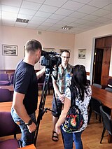Голова ГО "Вікімедіа Україна" Ілля Корнійко дає інтерв'ю