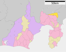 Lokasi Oyama di Prefektur Shizuoka