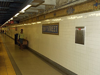 How to get to 110th Street Station IRT Lexington Avenue Line with public transit - About the place