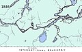 1846 Oregon Boundary Dispute settled with the border established as 49 N