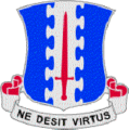 187th Infantry Regiment "Ne Desit Virtus" (Let Valor Not Fail)