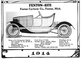 1914 Fenton Cyclecar advertisement in The American Cyclecar magazine.jpg