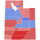 1924 Utah gubernatorial election results map by county.svg