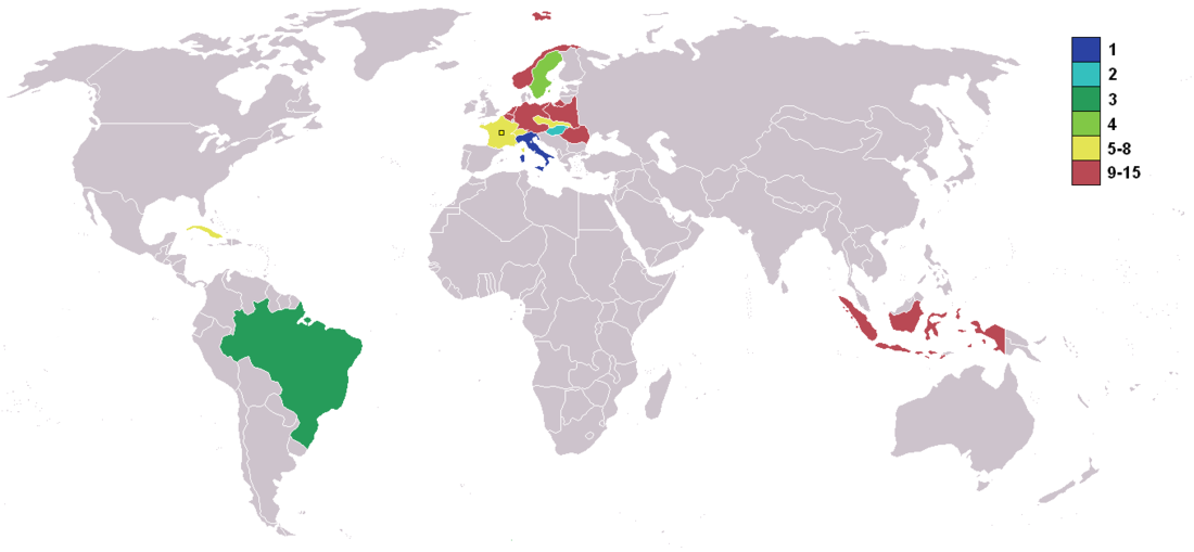 Equipos participantes en la Copa Mundial de Fútbol de 1938