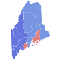 1958 United States Senate election in Maine results map by county.svg