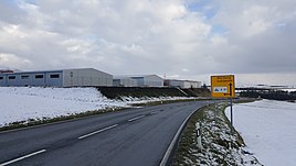 View of the A81 industrial park, January 2017