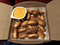 2019-03-10 08 53 47 Serving of pretzel bites at the AMC Tysons 14 in Tysons Corner, Fairfax County, Virginia.jpg