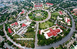 Vue aérienne du district de Mueang Yala, qui a été salué comme le plus bel urbanisme du pays