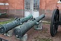 Ствол 24 фунтовой (152 мм) рижской пушки "Дети Марса". Бронзовый, масса 2956 кг. Отлит в 1586 году в Риге.