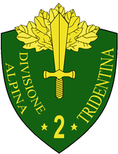 Chevron de la 2ª División Alpina "Tridentina"