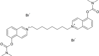 <span class="mw-page-title-main">Octamethylene-bis(5-dimethylcarbamoxyisoquinolinium bromide)</span> Chemical compound