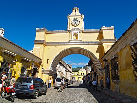 The Hotel Convento Santa Catalina is just a stone's throw away from its namesake, the lovely Arco de Santa Catalina (pictured).