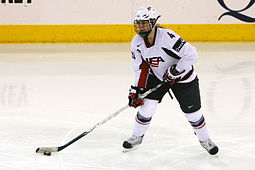 Ruggiero in a game against the ECAC All-Stars on January 3, 2010.
