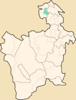 Location of the Municipio Chayanta in the Department of Potosí