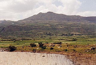Addi Qenafiz Reservoir in Ethiopia