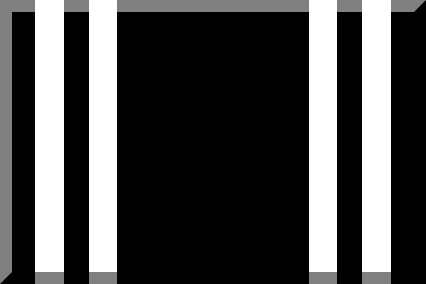 File:600px vertical Black with White stripes.svg