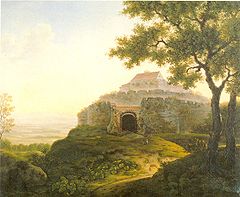 Burg Württemberg before 1819 (painting by Franz Xaver Odo Müller)