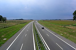 A20 bij Langsdorf, kijkend richting Rostock. Niet ver van dit punt is de snelweg in 2017 ingestort. (2004)