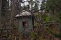 Abandoned outhouse in Kruunuvuori, Helsinki, Finland, 2015.jpg
