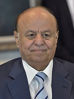 Abdrabbuh Mansur Hadi Yemeni marshal and politician; President of Yemen (2012–present)