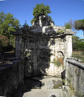 Lungotevere dellAcqua Acetosa street in Rome, Italy