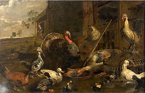 Poules, canards et un coq de dinde, Statens Museum for Kunst.