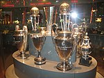 Những danh hiệu quốc tế của Ajax trưng bày tại bảo tàng của câu lạc bộ. Đội bóng Hà Lan là một trong năm đội từng đăng quang tại ba giải đấu chính cấp câu lạc bộ của UEFA: Cúp C1/Champions League (4), Cup Winners' Cup (1) và UEFA Cup (1).