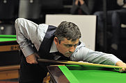 Deutsch: Bild aufgenommen in Berlin während des German Masters im Snooker 2014. Alan McManus. English: Picture taken in Berlin during the Snooker German Masters in 2014. Alan McManus.