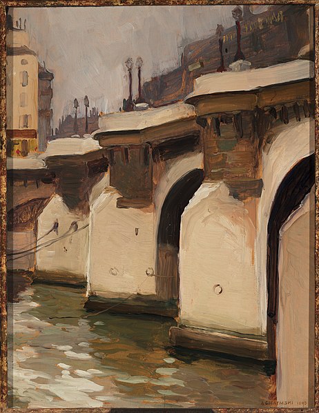 File:Aleksander Gierymski - Pont Neuf in Paris - MP 5361 MNW - National Museum in Warsaw.jpg