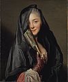 بانوی باحجاب: پرتره‌ای از همسر نقاش ۱۷۶۸ م. موزه ملی سوئد