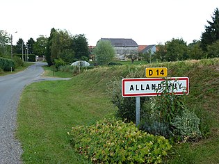 Alland'Huy-et-Sausseuil (Ardennes) city limit sign Alland'Huy.JPG