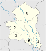 Map of Singburi with 6 districts