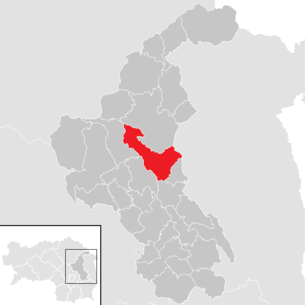 Lage der Gemeinde Anger (Steiermark) im Bezirk Weiz (anklickbare Karte)