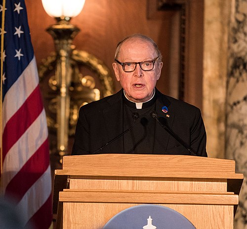 O'Donovan speaking at the Dutch Embassy in Washington, D.C., in 2017