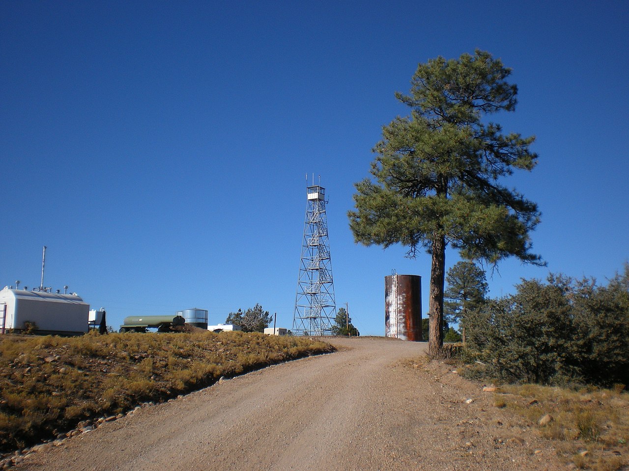 File:Arizona,Mohave County Thorton Fire Tower near Frazier Wells, Hualapai Indian Reservation ...