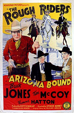 Cartaz de Arizona Bound, primeira aventura dos Rough Riders