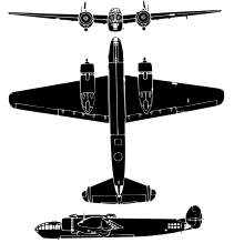 Orthographic projection of the Albemarle. Armstrong Whitworth Albemarle ExCC.svg