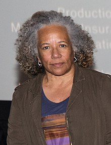 Artist Pat Ward Williams at the premiere of Through A Lens Darkly, April 4, 2014.jpg