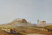 Αθήνα. Νοτιοανατολική άποψη (πριν το 1834).