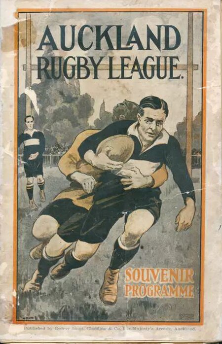 Auckland v Australian Universities souvenir program