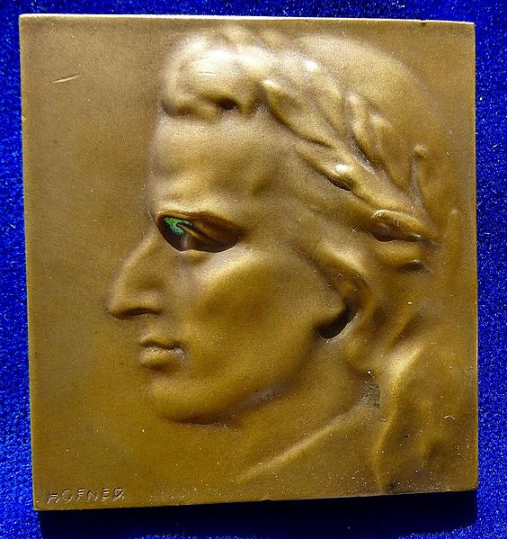 File:Austria, Schiller Bronze-Plaque-Medal N.D. by Hofner.jpg