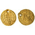 Golden dinar of the Sajid state of Azerbaijan (Fund of Numismatics)
