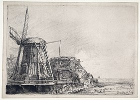 Rembrandt. De molen. 1641