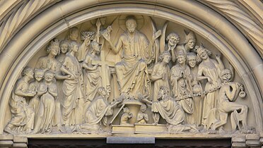 Pórtico del juicio final de la Catedral de Bamberg.