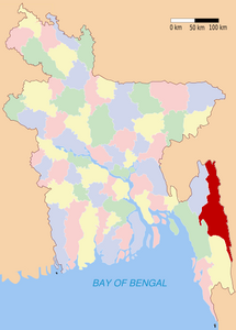 Quartier de Rangamati - Localisation