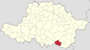Localizare în cadrul județului