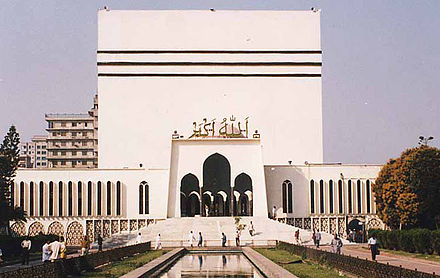 Baitul Mukarram, the national mosque of Bangladesh and the headquarters of the nation's Islamic Foundation