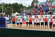 Deutsch: Beachhandball Europameisterschaften 2019 (Beach handball Euro); Tag 6: 7. Juli 2019 – Männerfinale, Dänemark-Norwegen 2:0 (25:18, 19:16) English: Beach handball Euro; Day 6: 7 July 2019 – Men's Final – Denmark-Norway 2:0 (25:18, 19:16)