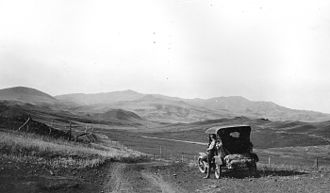 Bearpaw Mountains. View south near Clear Creek, Blaine County, Montana. July 31, 1920. Bearpaw Mtns.jpg