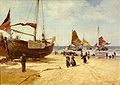 «Лодки на берегу», (1887) — частное собрание